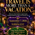 Travel Is More Than a Vacation workshop flyer